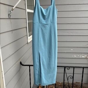 Show Me Your MuMu Light Blue Midi Dress Edin dress